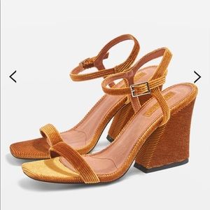 Topshop Remy Corduroy Wedge Sandal